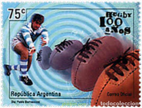 Sellos: 57024 MNH ARGENTINA 1999 50 ANIVERSARIO DEL RUGBY