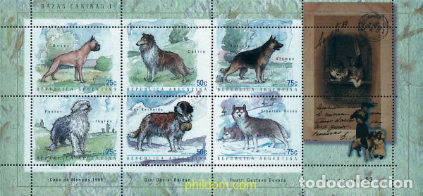 Sellos: 282013 MNH ARGENTINA 1999 PERROS