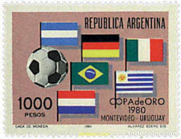 Sellos: 26435 MNH ARGENTINA 1981 COPA DE ORO DE FUTBOL EN MONTEVIDEO