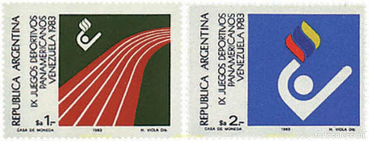 Sellos: 26441 MNH ARGENTINA 1983 9 JUEGOS DEPORTIVOS PANAMERICANOS