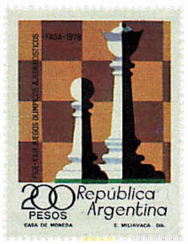 Sellos: 31980 MNH ARGENTINA 1978 23 OLIMPIADA DE AJEDREZ EN BUENOS AIRES