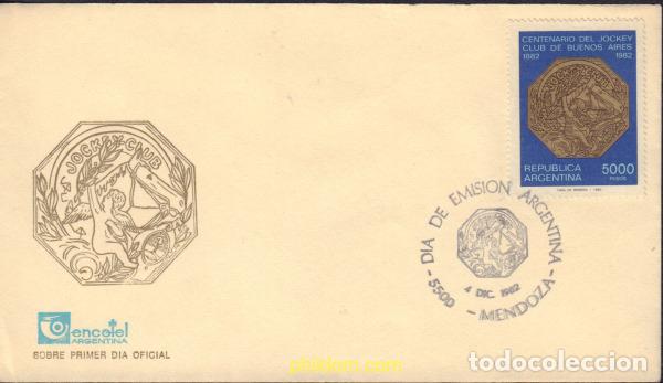 Sellos: 579452 MNH ARGENTINA 1982 CENTENARIO DEL JOCKEY CLUB DE BUENOS AIRES.