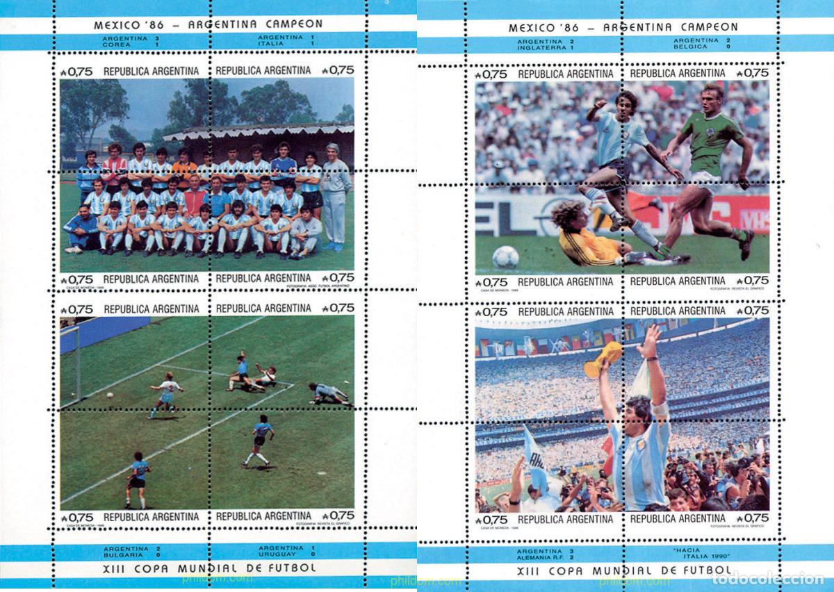 Sellos: 279183 MNH ARGENTINA 1986 COPA DEL MUNDO DE FUTBOL. MEXICO-86
