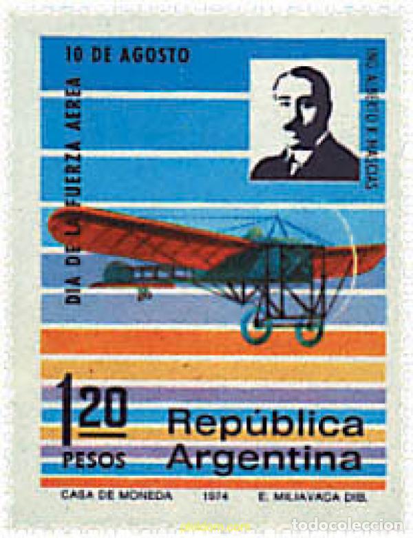 Sellos: 26833 MNH ARGENTINA 1974 PIONERO DE LA AVIACION