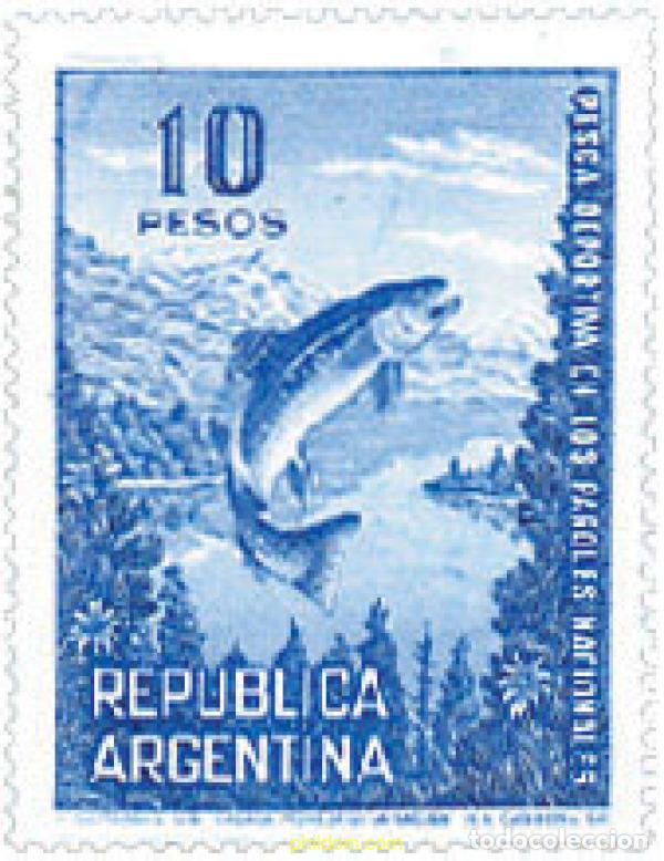 Sellos: 28363 MNH ARGENTINA 1974 PESCA DEPORTIVA EN LOS PARQUES NACIONALES