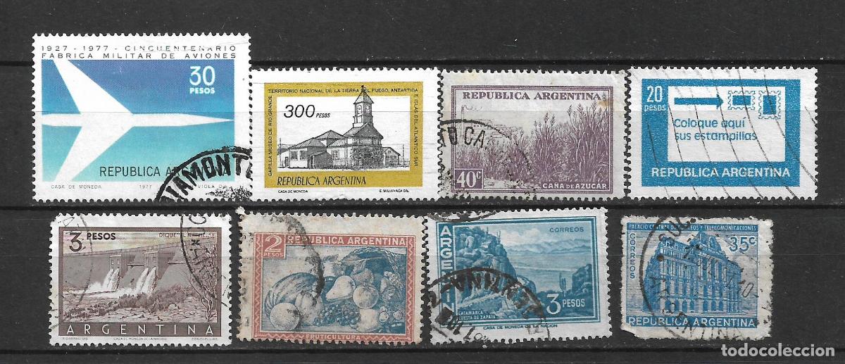 Sellos: argentina lote 8 sellos usados - 23/8