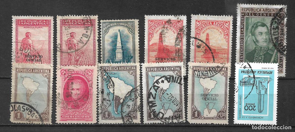Sellos: argentina lote 12 sellos usados - 23/8