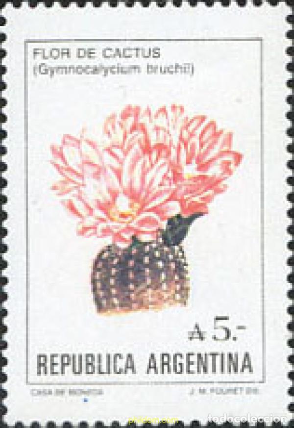 Selos: 219369 MNH ARGENTINA 1987 FLOR DE CACTUS