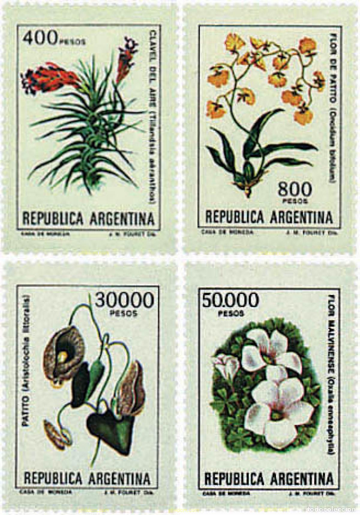 Selos: 297932 MNH ARGENTINA 1982 FLORES ARGENTINAS