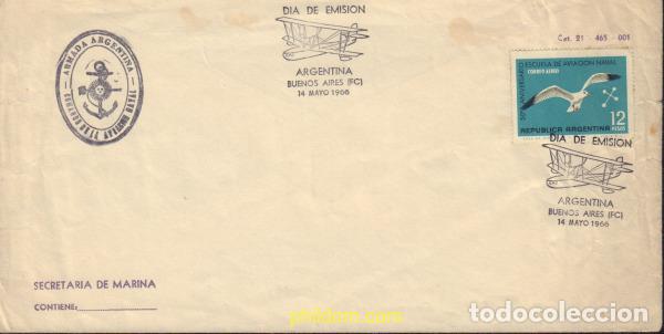 Sellos: 367829 MNH ARGENTINA 1966 50 ANIVERSARIO DE LA ESCUELA DE AVIACION NAVAL