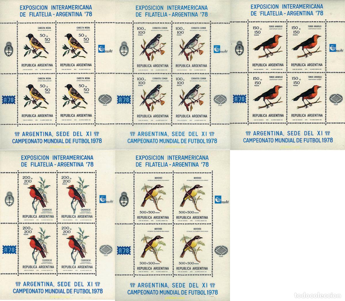 Sellos: 11770 MNH ARGENTINA 1978 ARGENTINA 78. EXPOSICION FILATELICA INTERNACIONAL