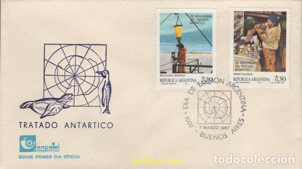 Sellos: 398651 MNH ARGENTINA 1987 25 ANIVERSARIO DEL TRATADO DE LA ANTARTIDA