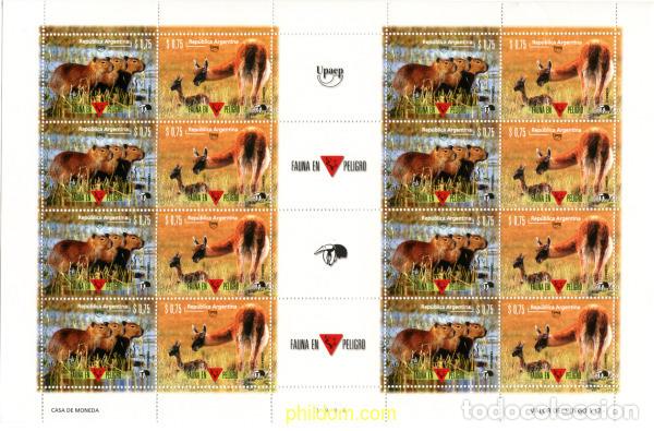 Sellos: 7260 MNH ARGENTINA 1996 AMERICA-UPAEP 1995 - DEFENSA DEL MEDIO AMBIENTE