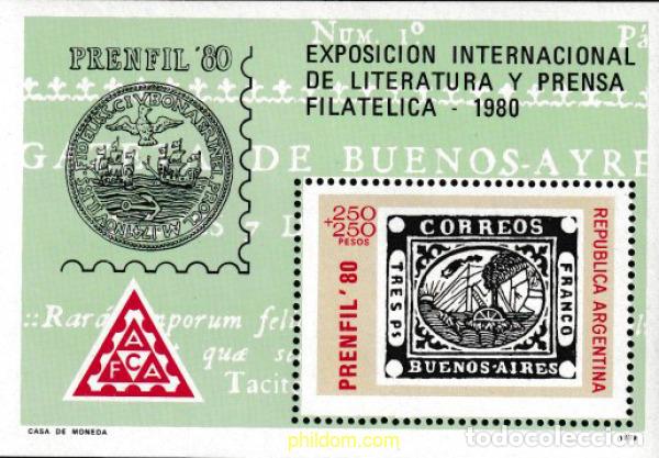 Sellos: 606849 MNH ARGENTINA 1979 PRENFIL 80. EXPOSICION FILATELICA INTERNACIONAL
