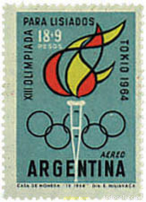 Stamps: 26428 MNH ARGENTINA 1964 13 JUEGOS PARALIMPICOS