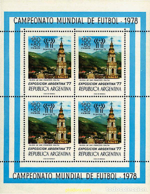 Sellos: 105071 MNH ARGENTINA 1978 COPA DEL MUNDO DE FUTBOL. ARGENTINA-78