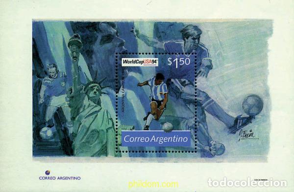 Sellos: 54520 MNH ARGENTINA 1994 COPA DEL MUNDO DE FUTBOL. USA-94