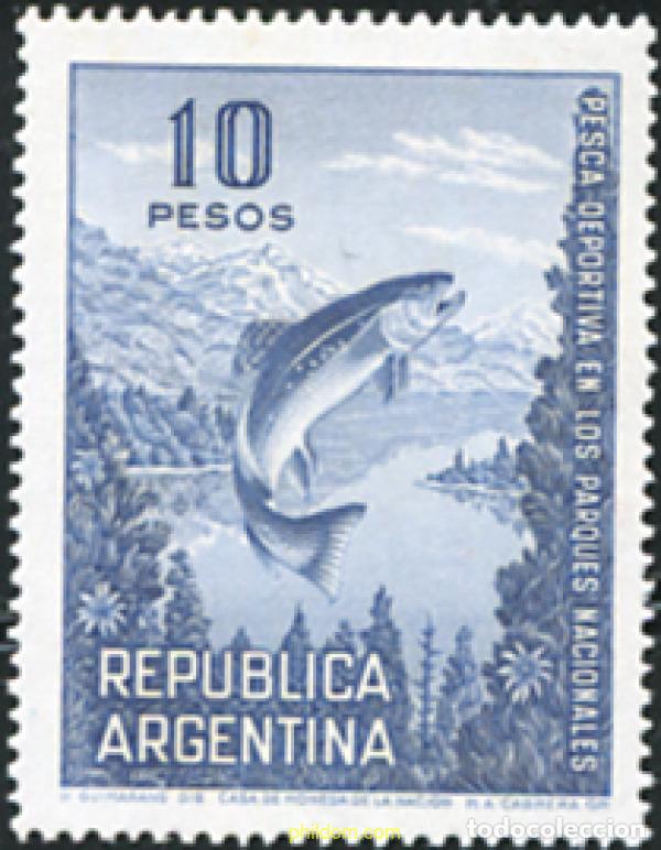Sellos: 625676 HINGED ARGENTINA 1974 PESCA DEPORTIVA EN LOS PARQUES NACIONALES