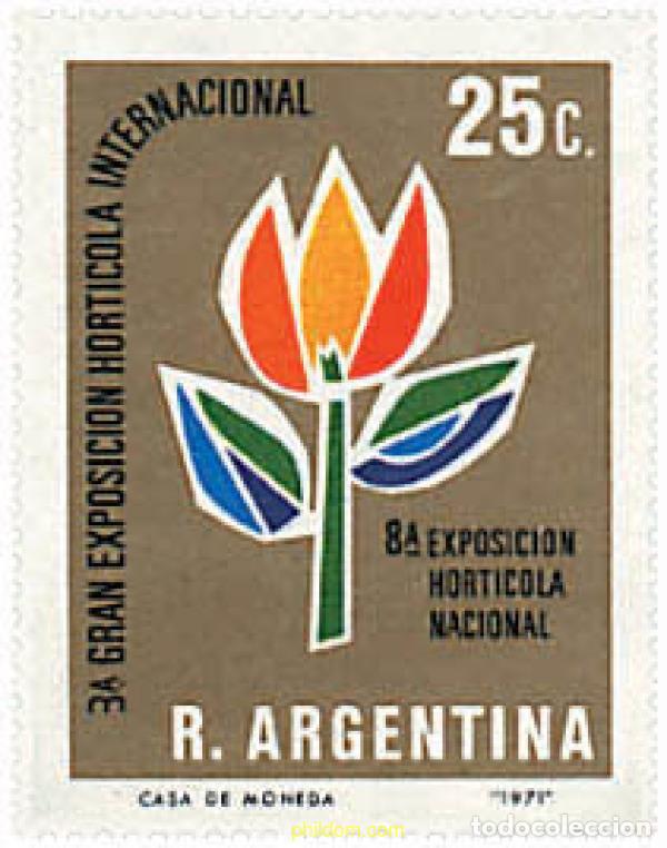 Sellos: 79282 MNH ARGENTINA 1971 3 GRAN EXPOSICION HORTICOLA INTERNACIONAL