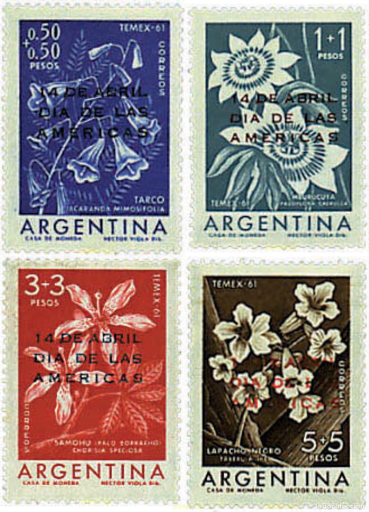 Sellos: 98104 MNH ARGENTINA 1961 DIA DE LAS AMERICAS