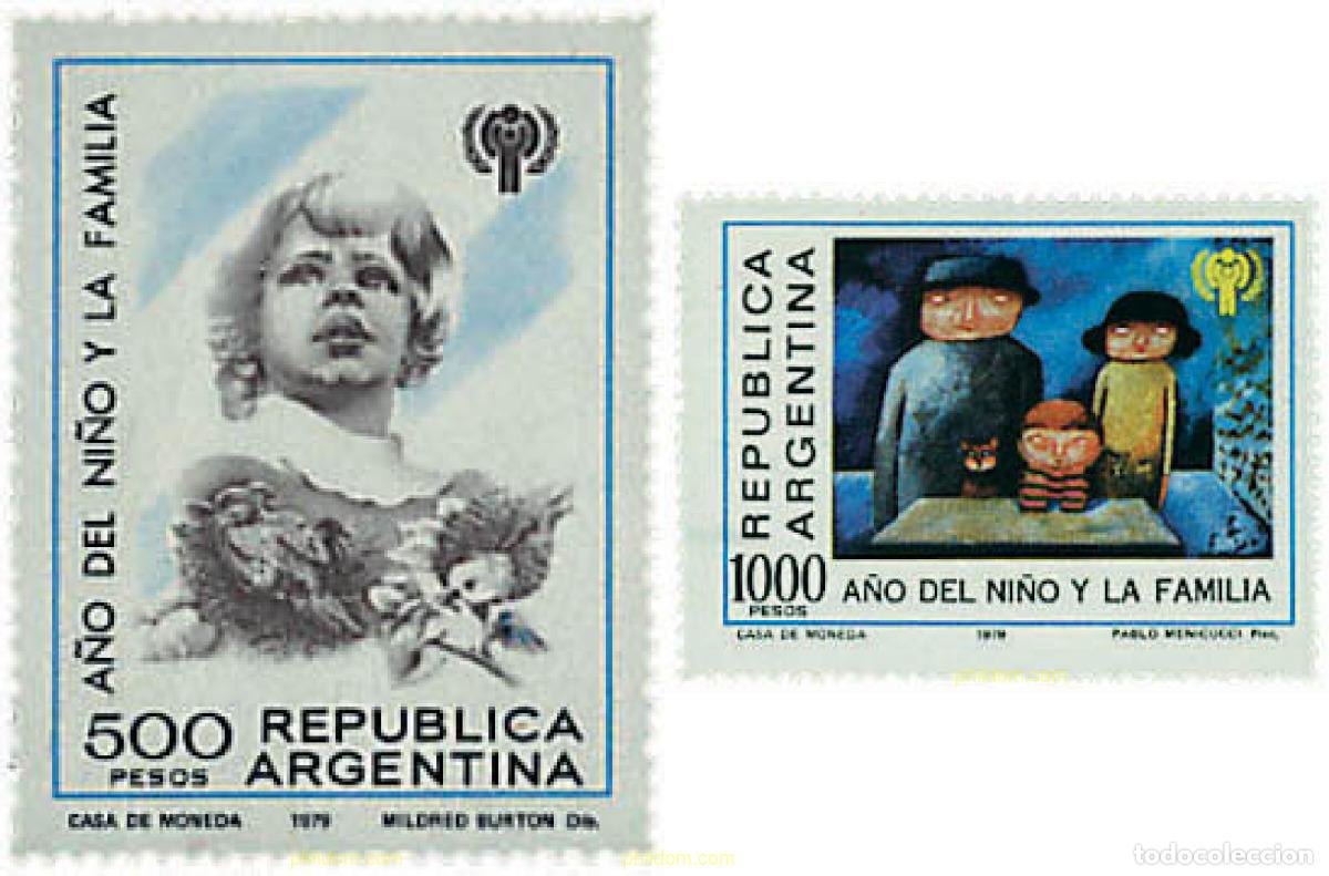 Sellos: 38008 MNH ARGENTINA 1979 A&Ntilde;O INTERNACIONAL DEL NI&Ntilde;O Y LA FAMILIA