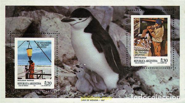 Sellos: 36456 MNH ARGENTINA 1987 25 ANIVERSARIO DEL TRATADO DE LA ANTARTIDA