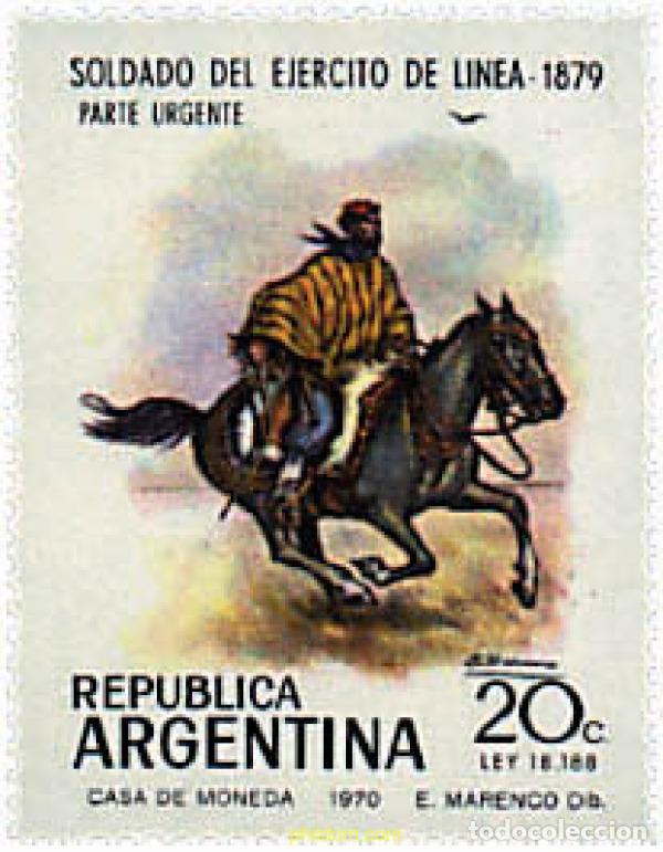 Sellos: 29296 MNH ARGENTINA 1970 DIA DEL EJERCITO