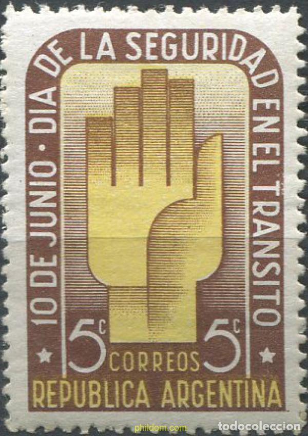 Sellos: 39177 MNH ARGENTINA 1948 DIA DE LA SEGURIDAD VIAL