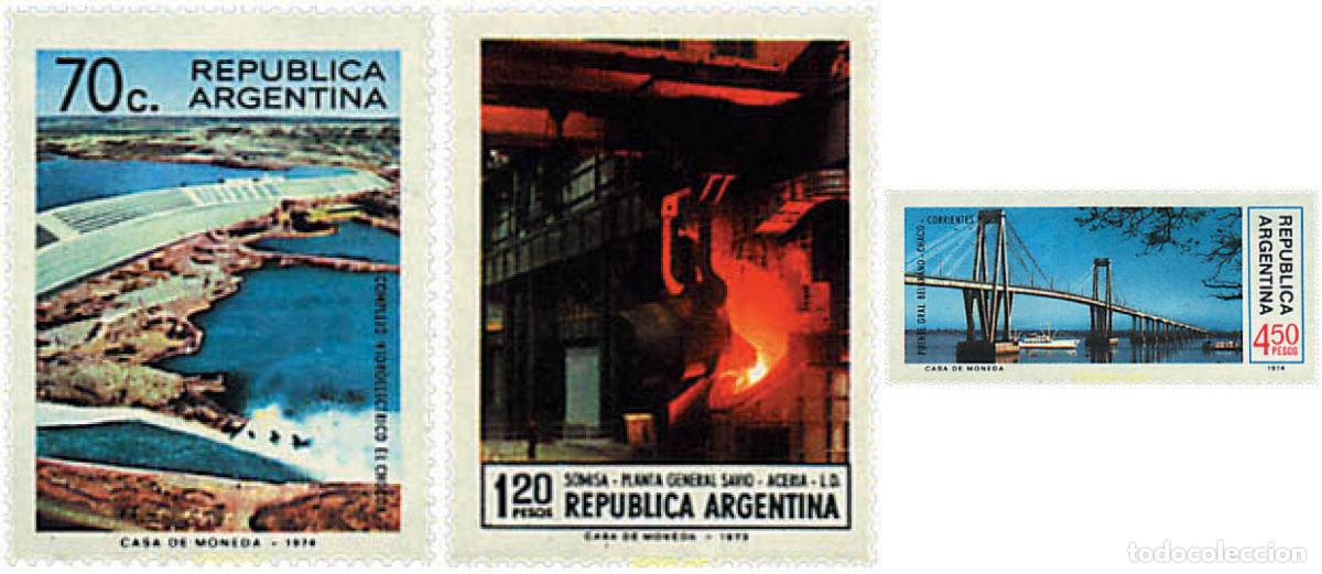 Sellos: 39182 MNH ARGENTINA 1974 OBRAS NACIONALES
