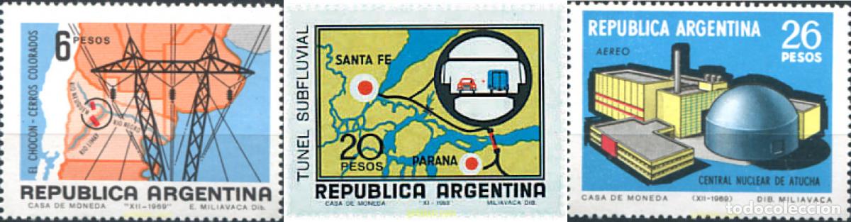 Sellos: 39179 MNH ARGENTINA 1969 ECONOMIA Y TECNICA