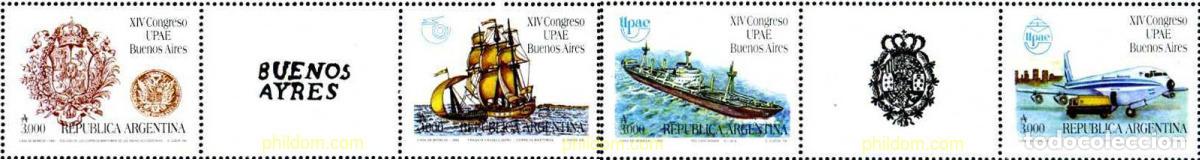 Sellos: 676429 MNH ARGENTINA 1990 XIV CONGRESO DE UPAE EN BUENOS AIRES