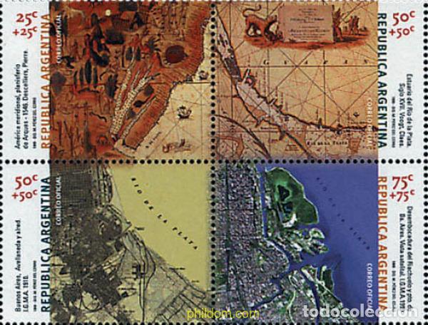 Sellos: 5857 MNH ARGENTINA 1999 CARTOGRAFIA
