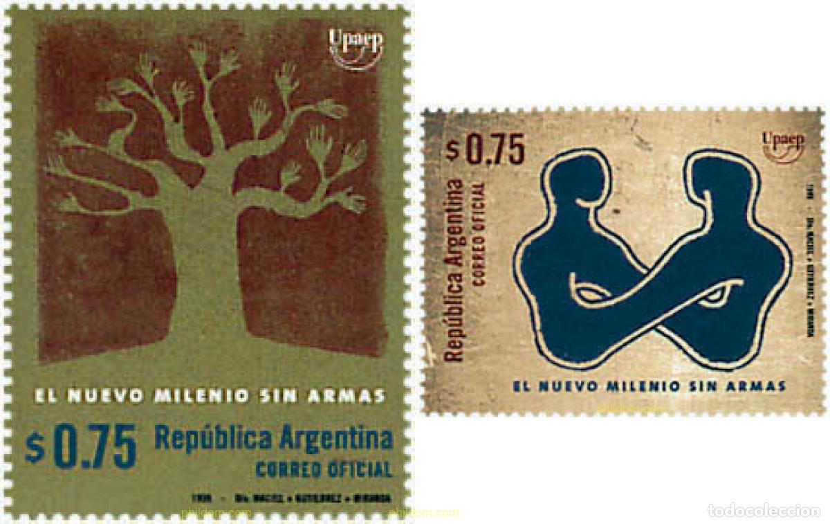 Sellos: 50522 MNH ARGENTINA 1999 AMERICA-UPAEP 1999 - EL NUEVO MILENIO SIN ARMAS