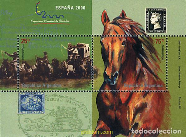 Sellos: 77971 MNH ARGENTINA 2000 ESPA&Ntilde;A 2000. EXPOSICION FILATELICA INTERNACIONAL