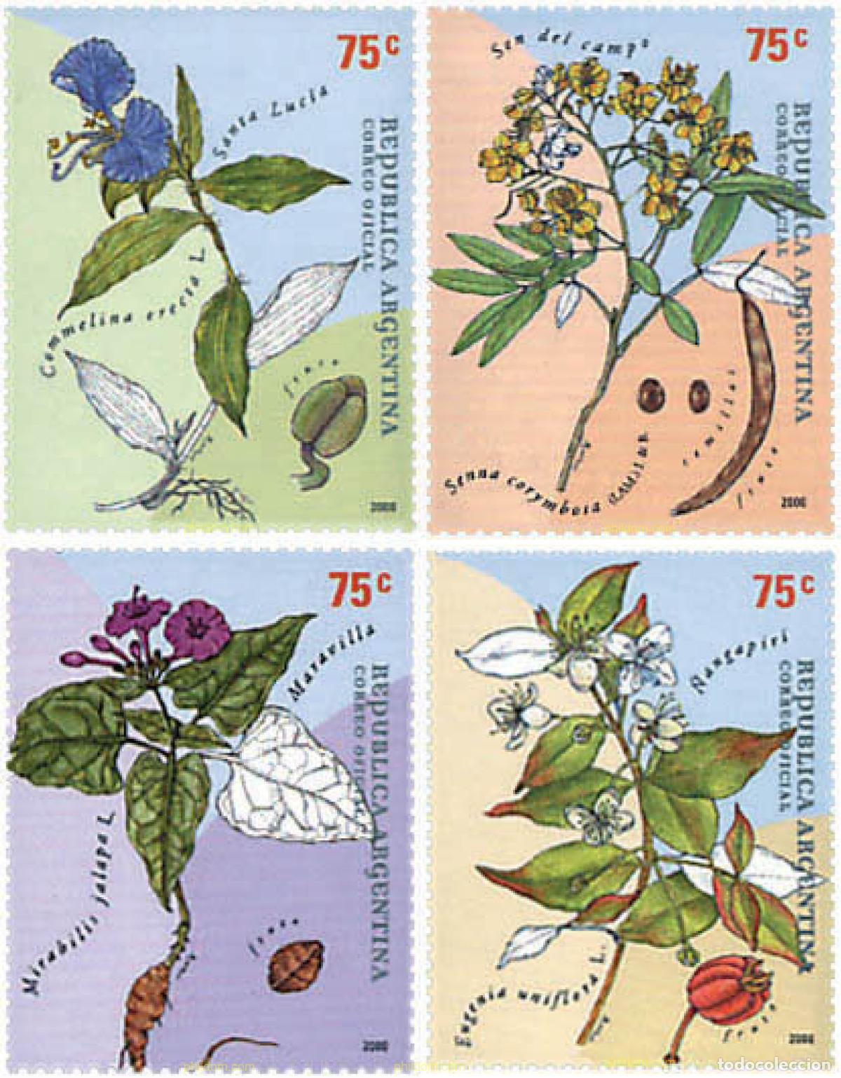 Sellos: 79795 MNH ARGENTINA 2000 FLORA