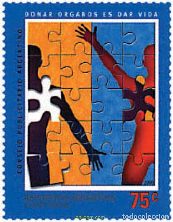 Sellos: 77974 MNH ARGENTINA 2000 DONAR ORGANOS ES DAR VIDA