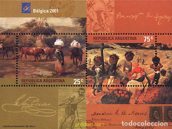 Sellos: 203443 MNH ARGENTINA 2001 BELGICA 2001. EXPOSICION FILATELICA INTERNACIONAL