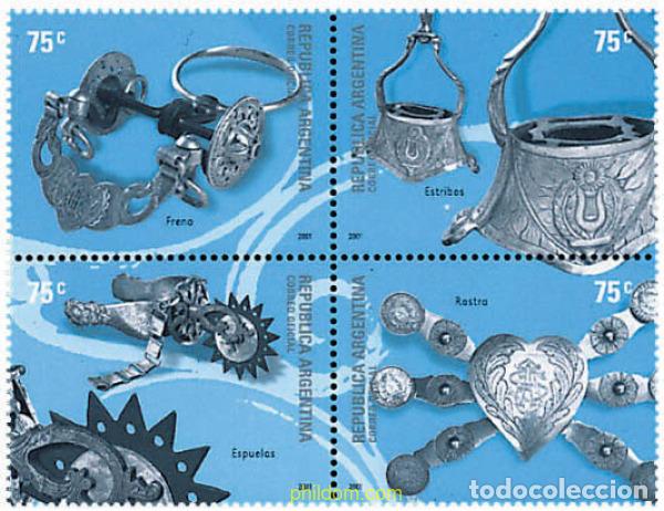 Sellos: 5441 MNH ARGENTINA 2001 PLATERIA CRIOLLA
