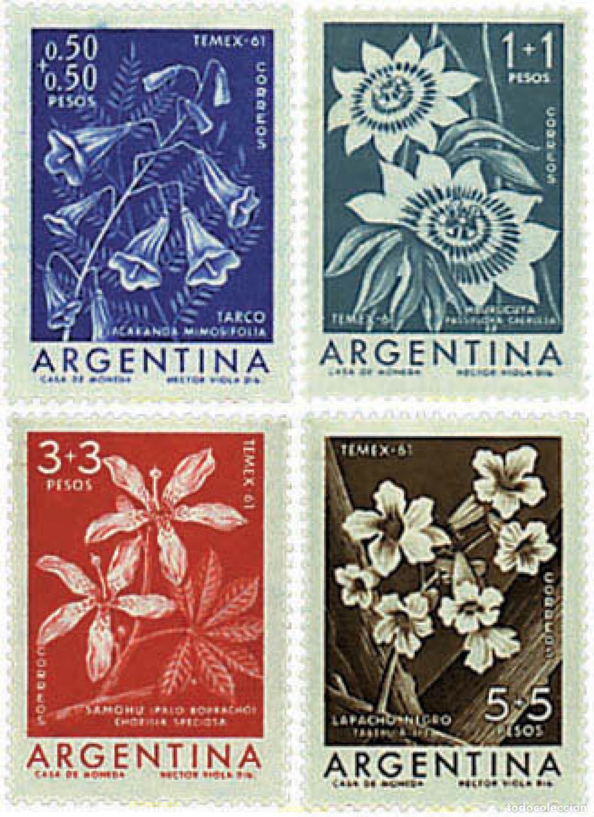 Sellos: 79252 MNH ARGENTINA 1960 TEMPEX 61.EXPOSICION FILATELICA TEMATICA