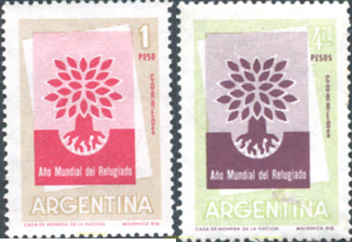 Sellos: 283210 MNH ARGENTINA 1960 A&Ntilde;O MUNDIAL DEL REFUGIADO