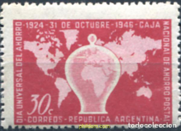 Sellos: 283150 MNH ARGENTINA 1946 DIA MUNDIAL DEL AHORRO