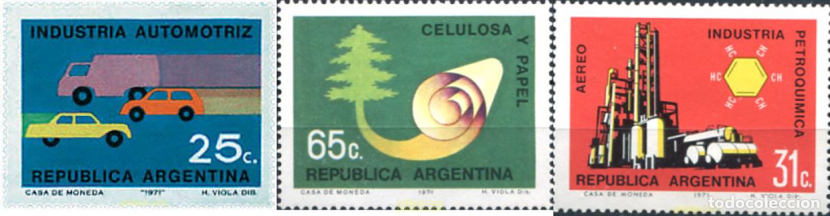 Sellos: 39181 MNH ARGENTINA 1971 INDUSTRIA NACIONAL