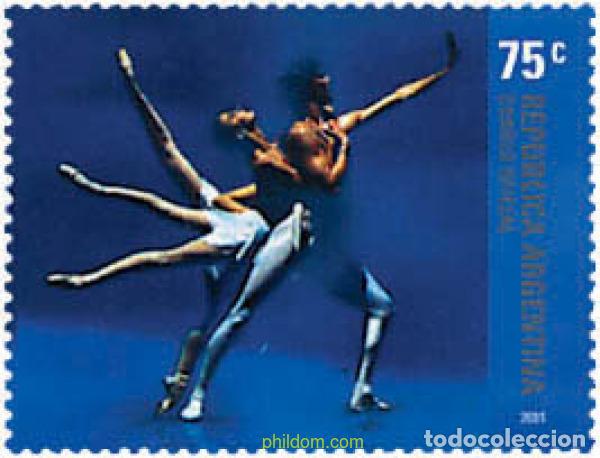Sellos: 87110 MNH ARGENTINA 2001 DIA DE LOS BAILARINES