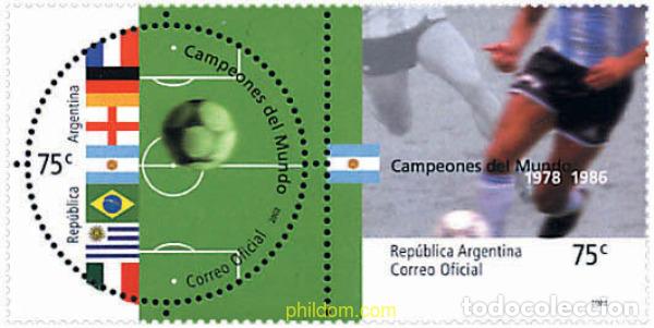Sellos: 4424 MNH ARGENTINA 2002 COPA DEL MUNDO DE FUTBOL. COREA DEL SUR Y JAPON-02
