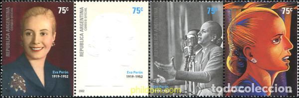 Sellos: 101556 MNH ARGENTINA 2002 50 ANIVERSARIO DE LA MUERTE DE EVA PERON