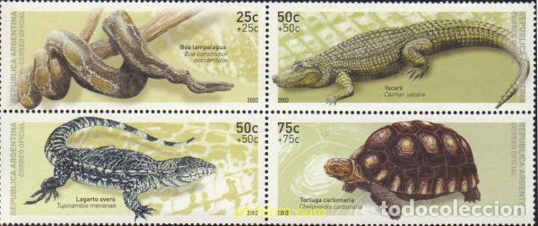 Sellos: 101731 MNH ARGENTINA 2002 REPTILES