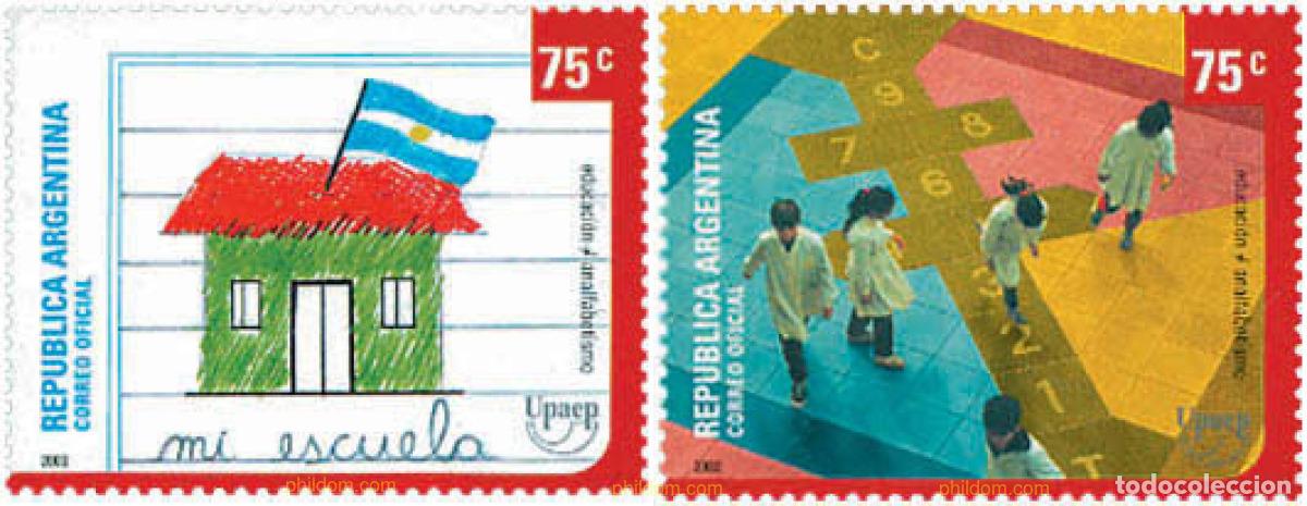 Sellos: 103406 MNH ARGENTINA 2002 AMERICA-UPAEP 2002 - EDUCACION Y ANALFABETISMO