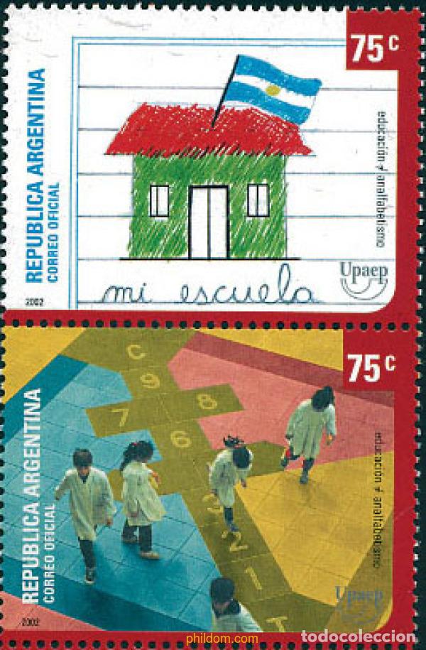 Sellos: 103407 MNH ARGENTINA 2002 AMERICA-UPAEP 2002 - EDUCACION Y ANALFABETISMO