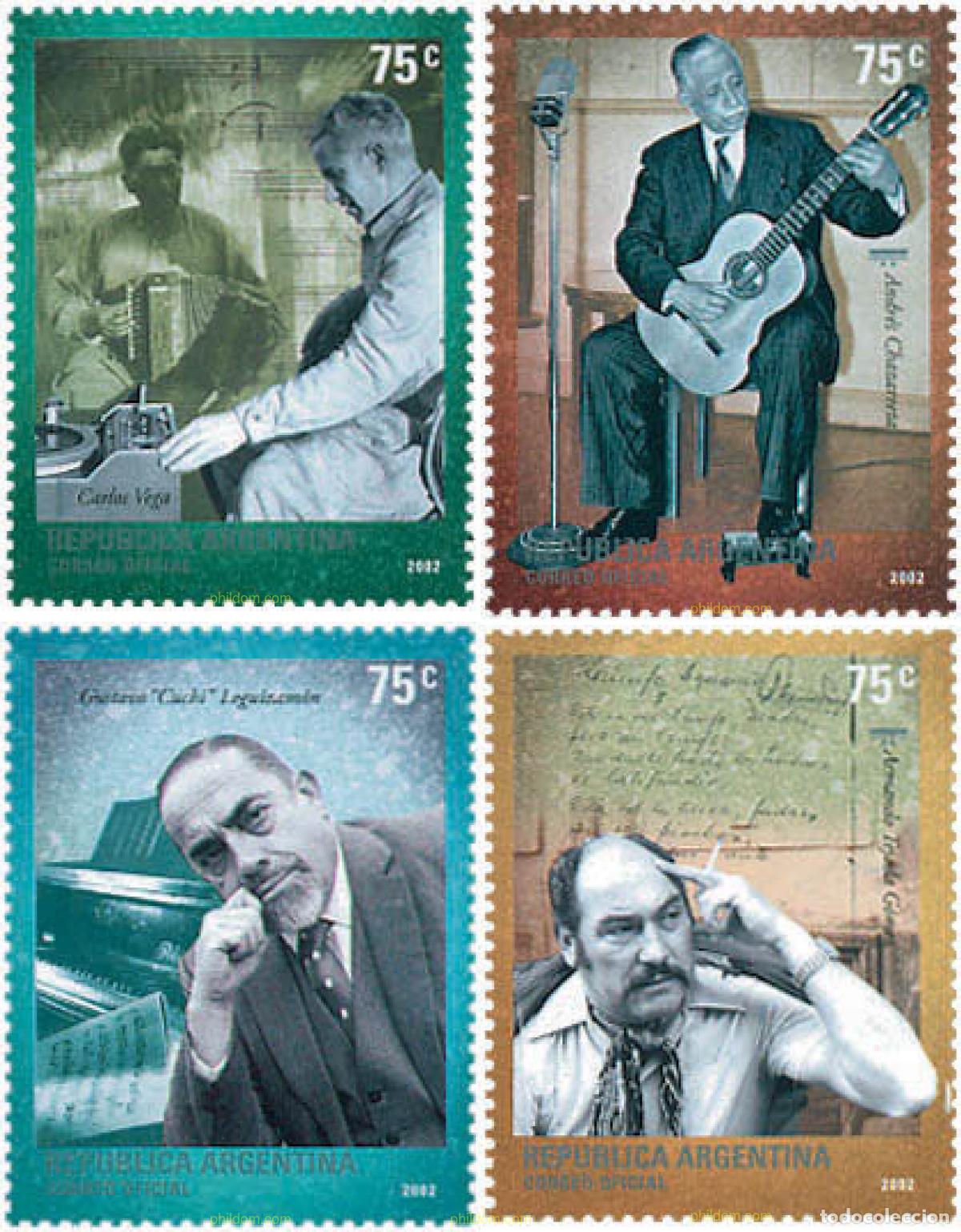 Sellos: 114361 MNH ARGENTINA 2002 MUSICOS