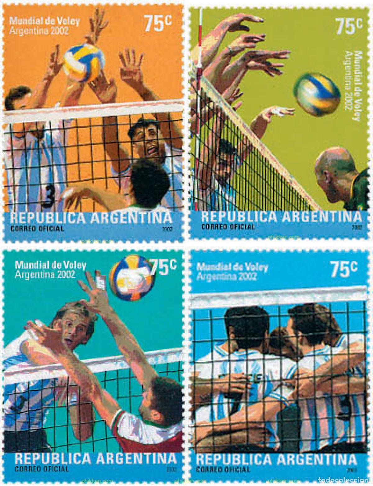Sellos: 114359 MNH ARGENTINA 2002 CAMPEONATO DEL MUNDO DE WATERPOLO